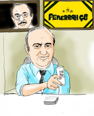 Rakı İçen Karikatür 