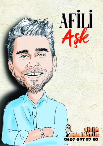 Afili Aşk Karikatür Çizim Kerem 